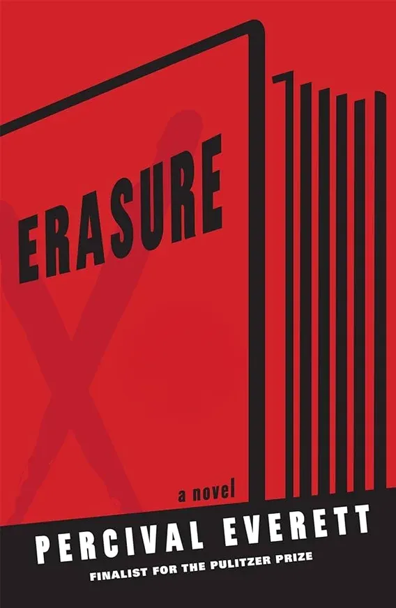 Erasure's book cover featuring a large X ona red background.